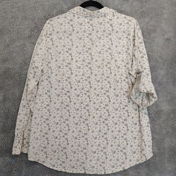 🐸2/$20 100% Cotton Button Down Blouse - Picture 7 of 8
